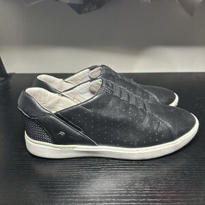 Kizik Miami Hands Free Women’s size 8 Black Leather Shoes Sneakers